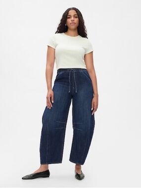 GAP mid rise horseshoe  drawstring jeans